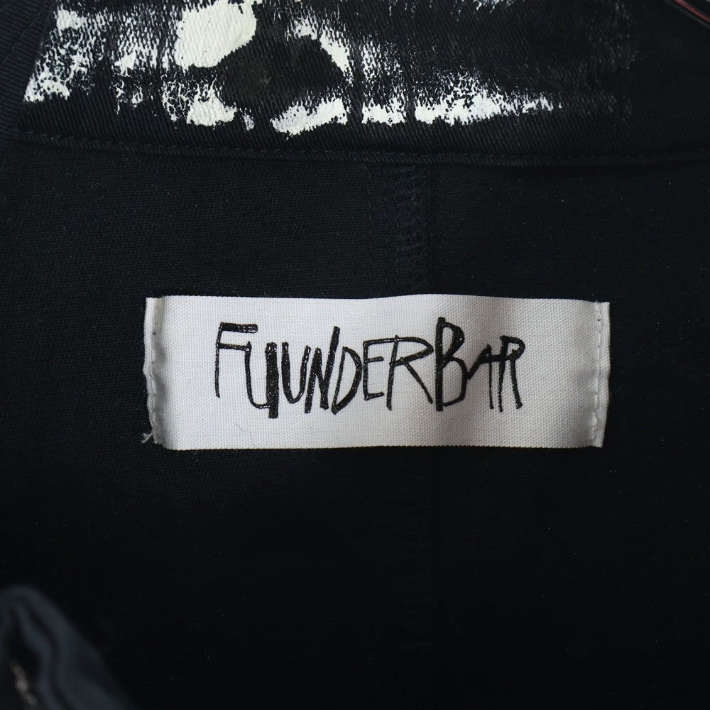 NO BRAND(ノーブランド) FU UNDERBAR フーアンダーバー コーティングスイングトップ ジャケット ブラック 12180010