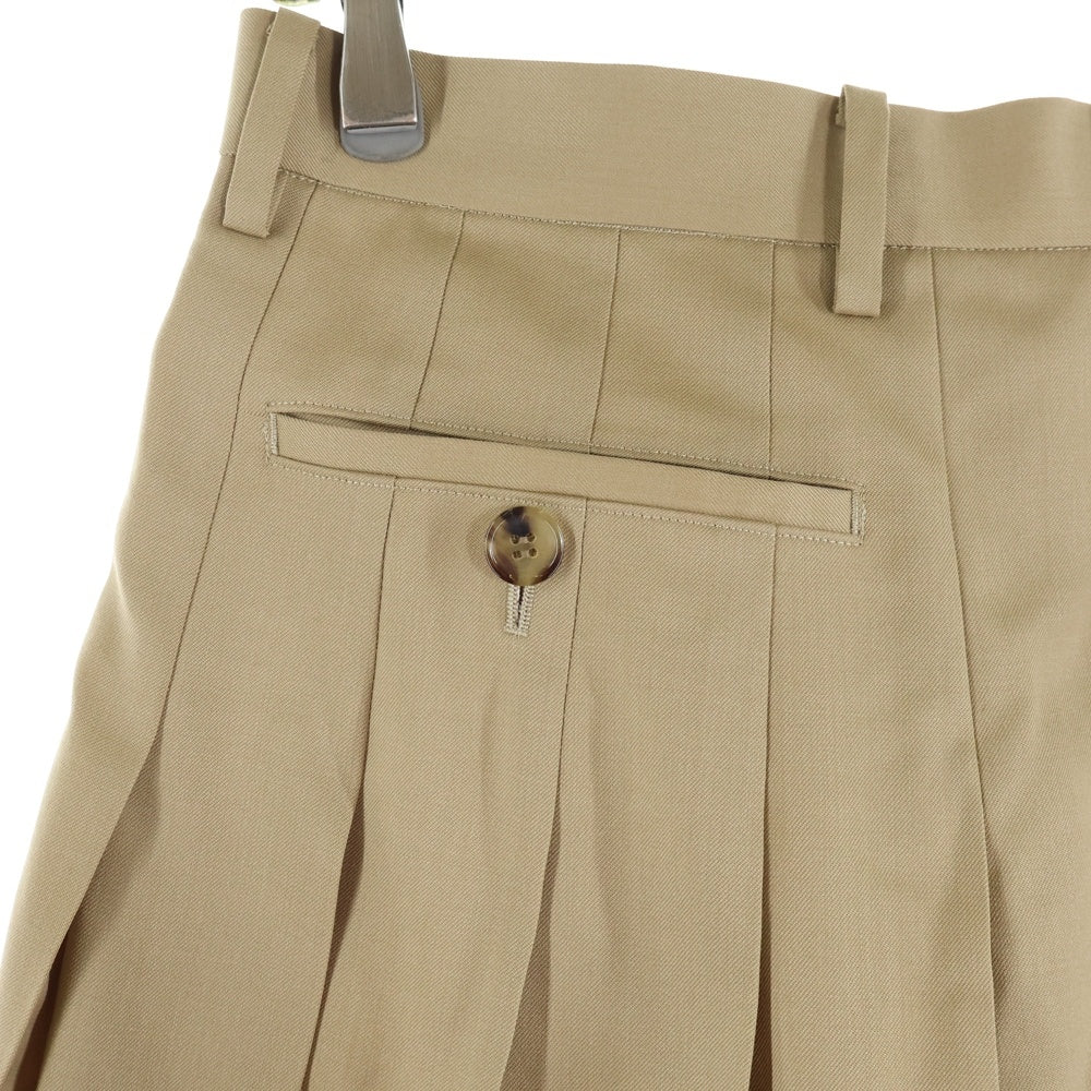 UNDERCOVER(アンダーカバー) Cotton gabber shorts コットンギャバ スカートドッキング ショーツ ハーフパンツ レディース ベージュ UP1E1511