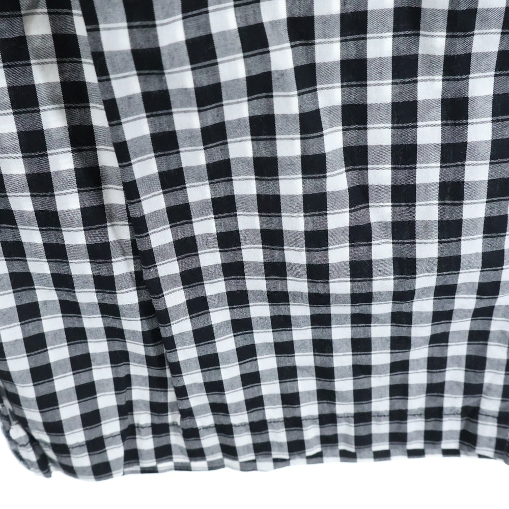 Porter Classic(ポータークラシック) GINGHAM CHECK PEACE PANTS ギンガムチェック ピース ドローストリング パンツ ブラック