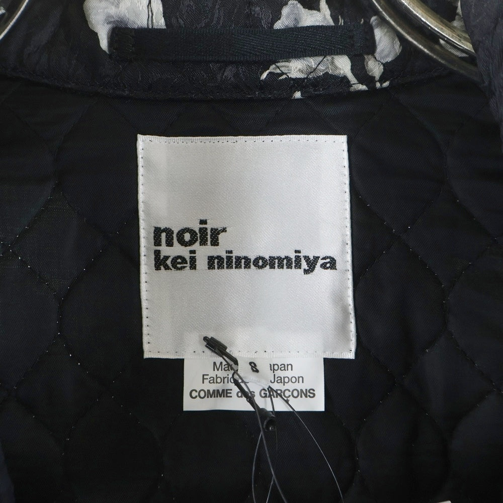 NOIR KEI NINOMIYA(ノワール ケイニノミヤ) 22AW AD2022 花柄 キルティング スカートレイヤード ジャケット レディース ブラック 3J-J013