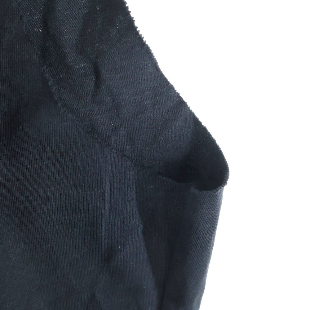 doublet(ダブレット) 22SS AOYAMA ROCK NO SLEEVE T-SHIRT 洋服の青山 ロック ノースリーブTシャツ カットソー ブラック 22SS73CS225