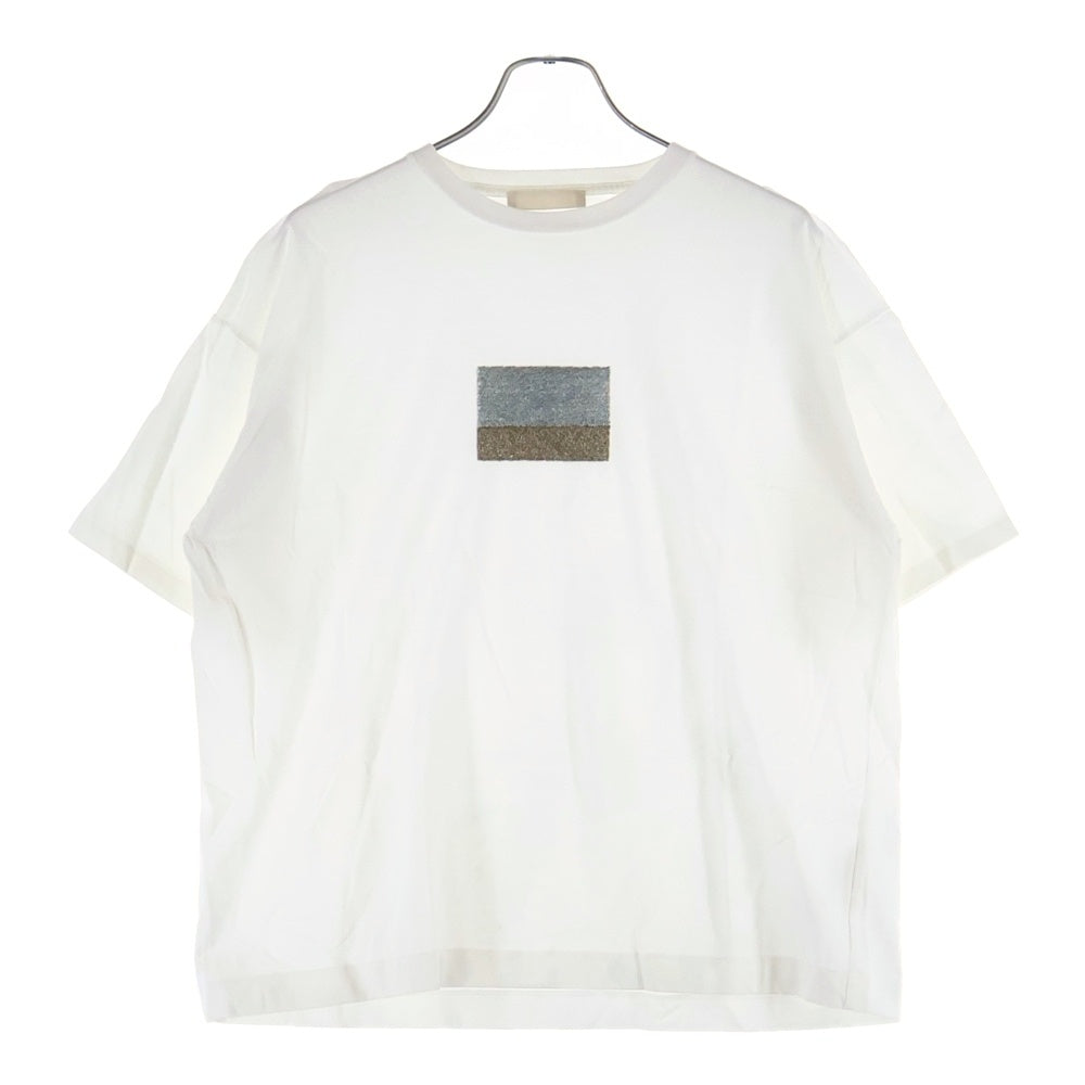 YOKE(ヨーク) 21SS MORANDI EMBROIDERED T-SHIRT モランディエンブロイダリー 半袖Tシャツ カットソー ホワイト YK21SS0217CS