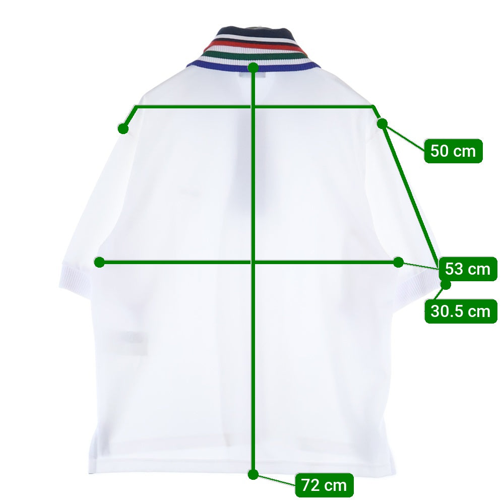 kolor(カラー) Pe鹿の子 ニットカラー 半袖ポロシャツ ホワイト 22SCL-T02202