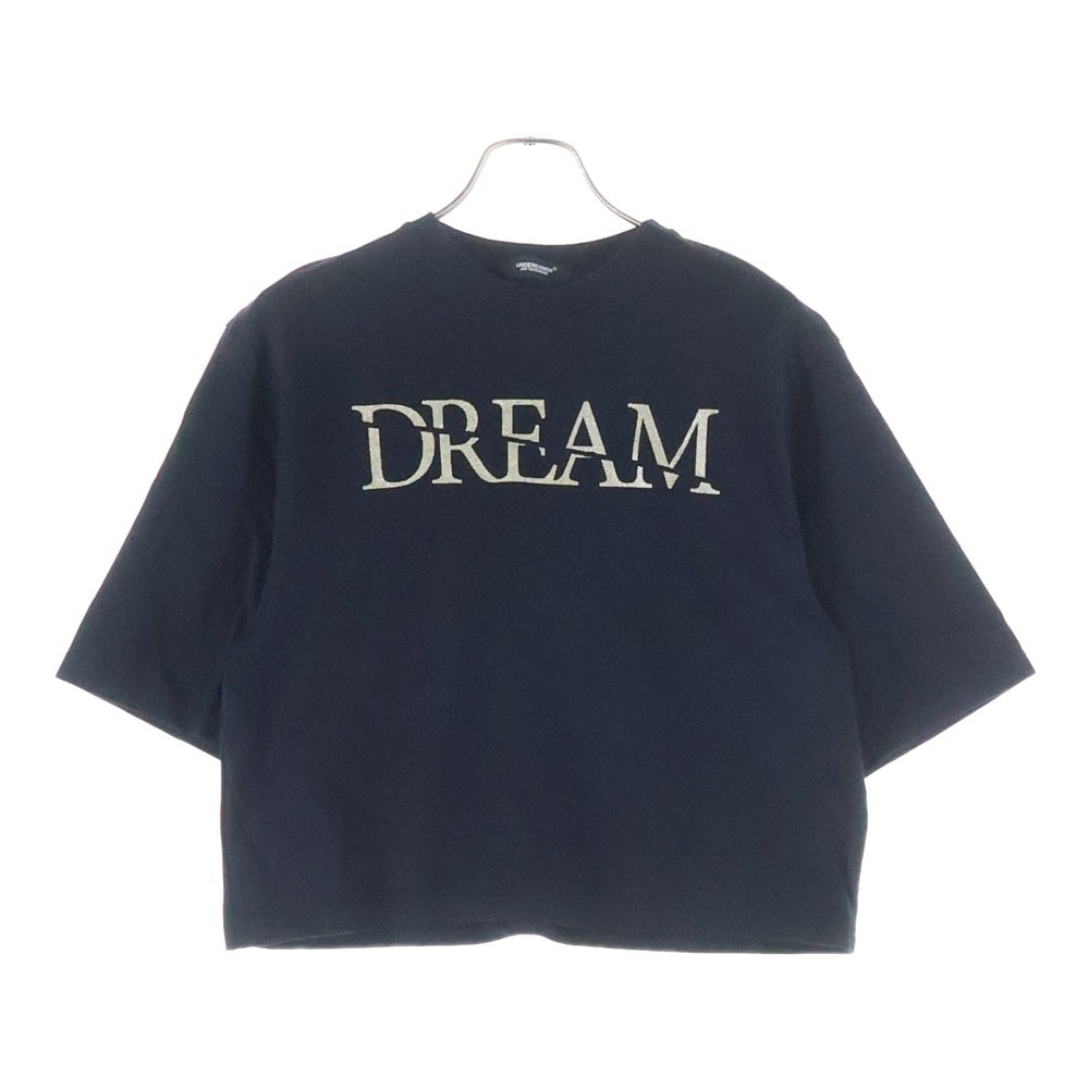 UNDERCOVER(アンダーカバー) SHINE LOGO PRINT シャインロゴ フロントプリント ショート丈 半袖Tシャツ カットソー ブラック UC1C1892