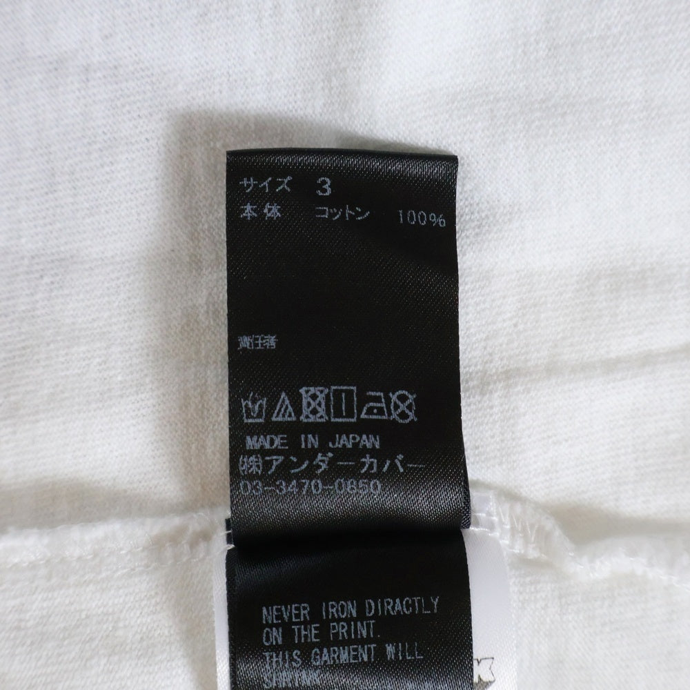 UNDERCOVER(アンダーカバー) ×A CLOCKWORK ORANGE アクロックワークオレンジ 両面プリント クルーネック 半袖Tシャツ カットソー ホワイト