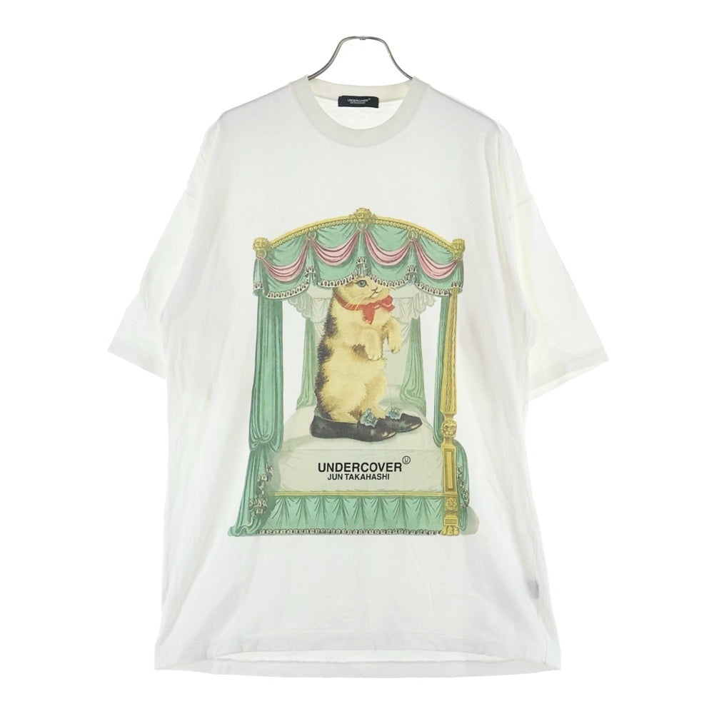 UNDERCOVER(アンダーカバー) 19SS Big Cat Tee ビッグキャット フロントプリント 半袖Tシャツ カットソー ホワイト UCW1892-1