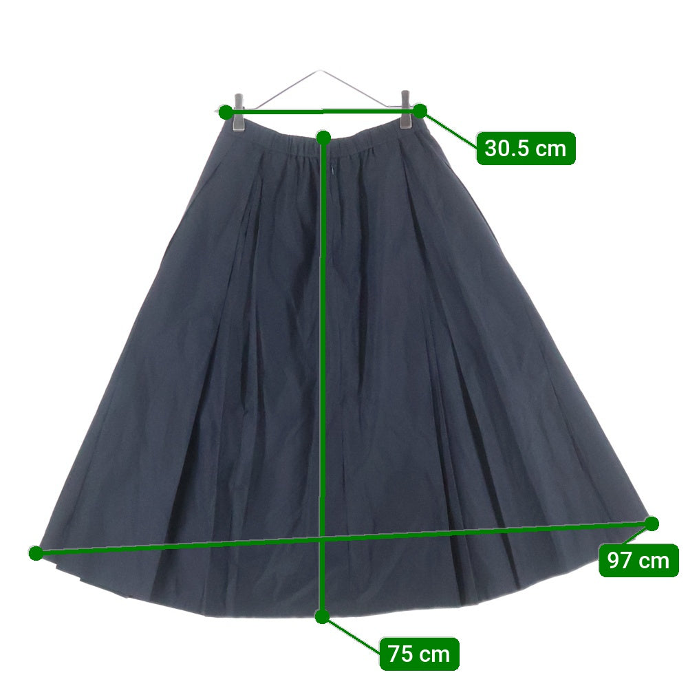 芽風(メフウ) ナイロン プリーツスカート レディース ブラック 10125867