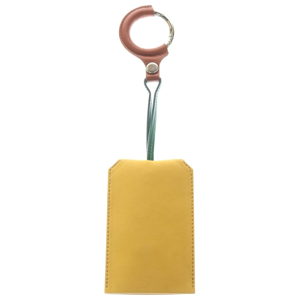 SOE READY TO WEAR(ソーイレディトゥウェア) スエードレザー キーケース キーホルダー イエロー/ブラウン 1233-03-003