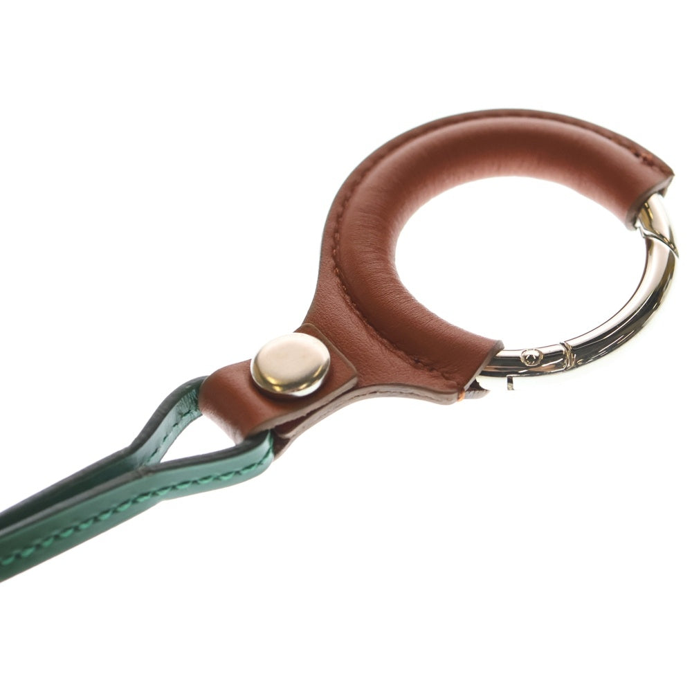 SOE READY TO WEAR(ソーイレディトゥウェア) スエードレザー キーケース キーホルダー イエロー/ブラウン 1233-03-003