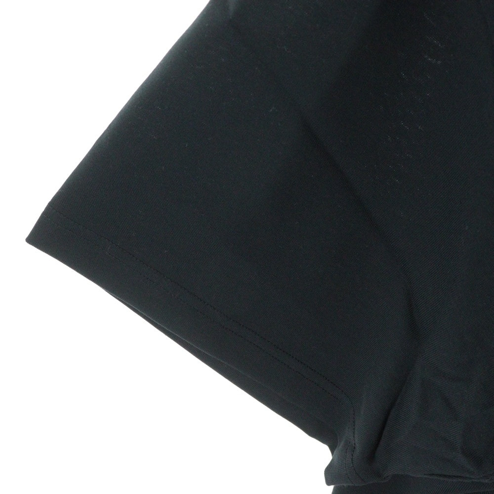 kolor(カラー) 22SS 度詰め天竺 フロントプリント 半袖Tシャツ カットソー ブラック 22SCM-T06208