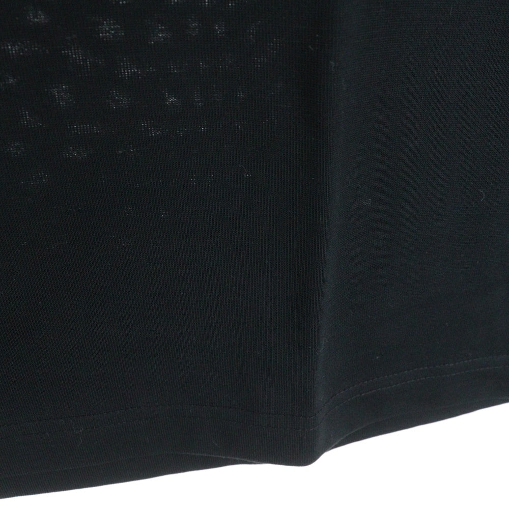 kolor(カラー) 22SS 度詰め天竺 フロントプリント 半袖Tシャツ カットソー ブラック 22SCM-T06208