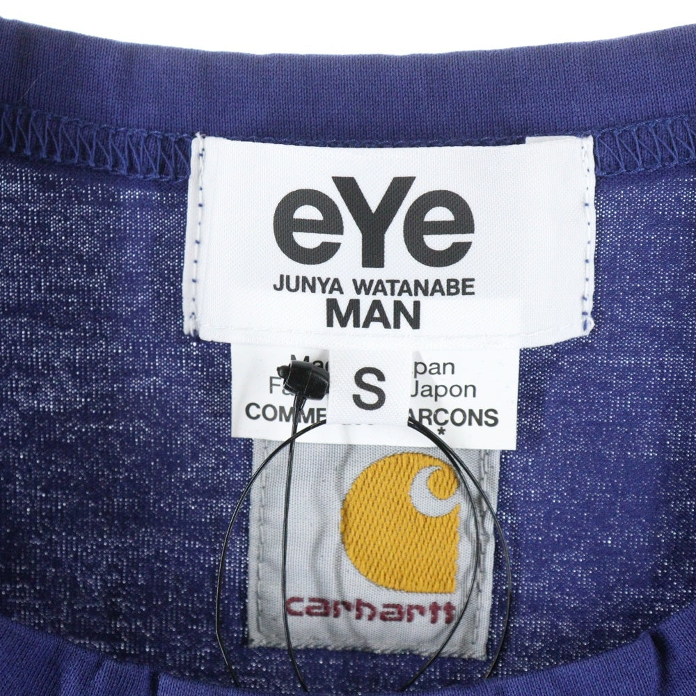 eYe COMME des GARCONS JUNYA WATANABE MAN(アイ コム デ ギャルソン ジュンヤ ワタナベ マン) 22AW AD2022 ×CARHARTT カーハート フロントロゴプリント クルーネック 半袖Tシャツ WJ-T903