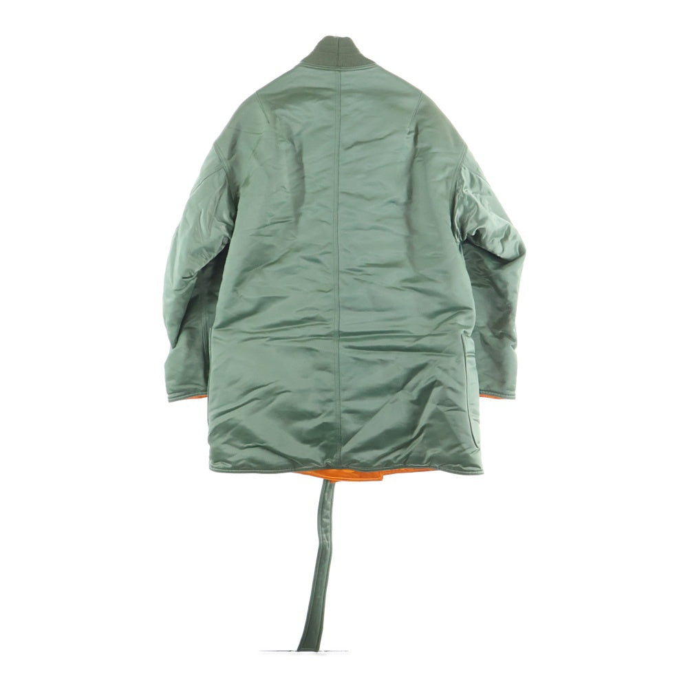 AMBUSH(アンブッシュ) 20AW MA-1 HYBRID BELTED ROBE JACKET エムエーワン ハイブリッド ベルトローブ ロング ボンバージャケット カーキ BMEA002F20FAB001