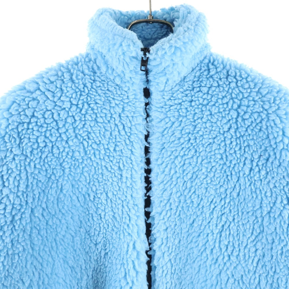 BALENCIAGA(バレンシアガ) BLUE ZIP UP BOA JACKET ダブルポケット ジップアップ オーバーサイズ ボアジャケット ブルー 622957
