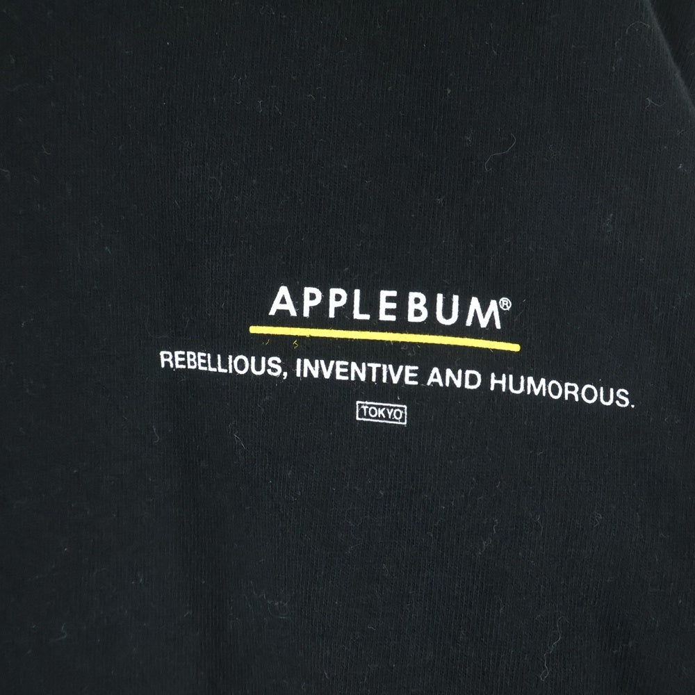 APPLEBUM(アップルバム) Doughboy ロングスリーブ Tシャツ 長袖 カットソー ブラック