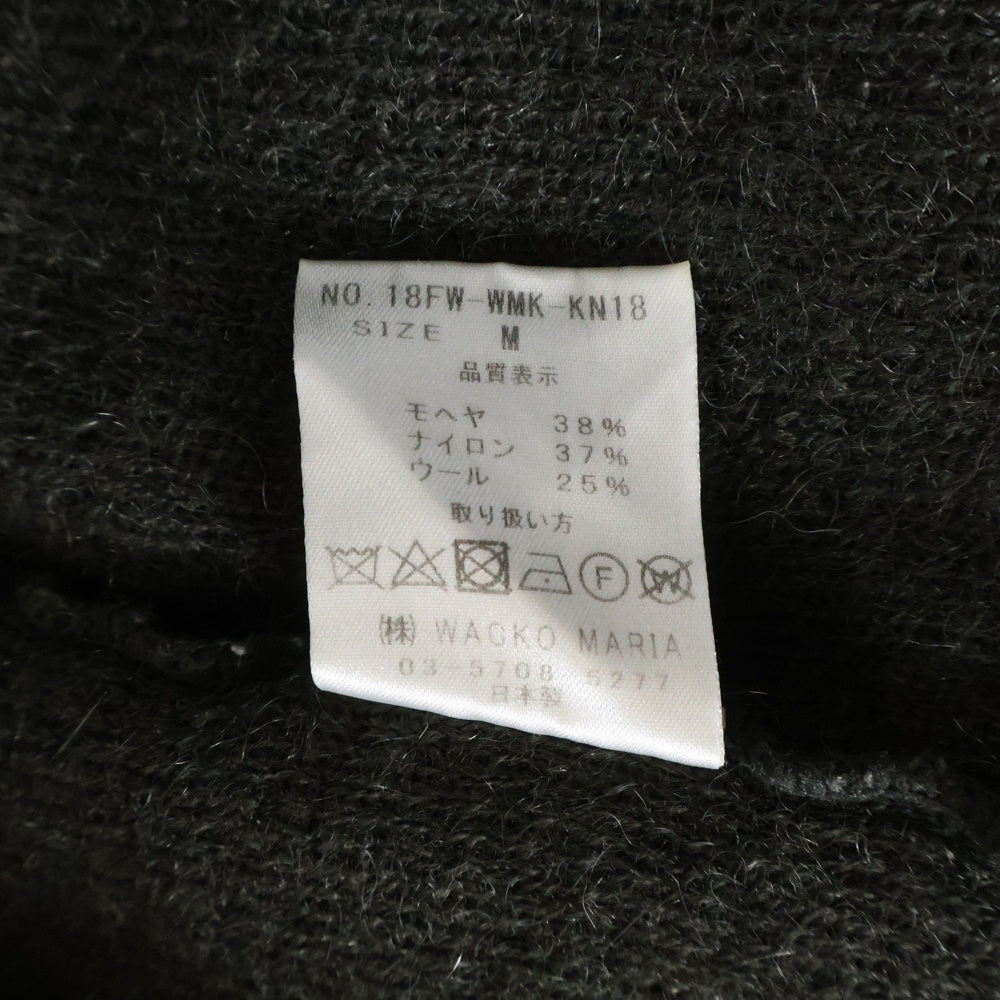 WACKO MARIA(ワコマリア) MOHAIR V NECK SWEATER モヘアVネックセーター カーキ