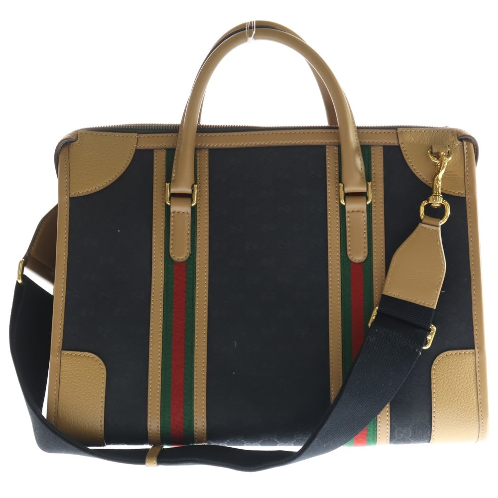 GUCCI(グッチ) オフィディア GGスプリーム ミディアムダッフルバッグ ネイビー 724642 レディース