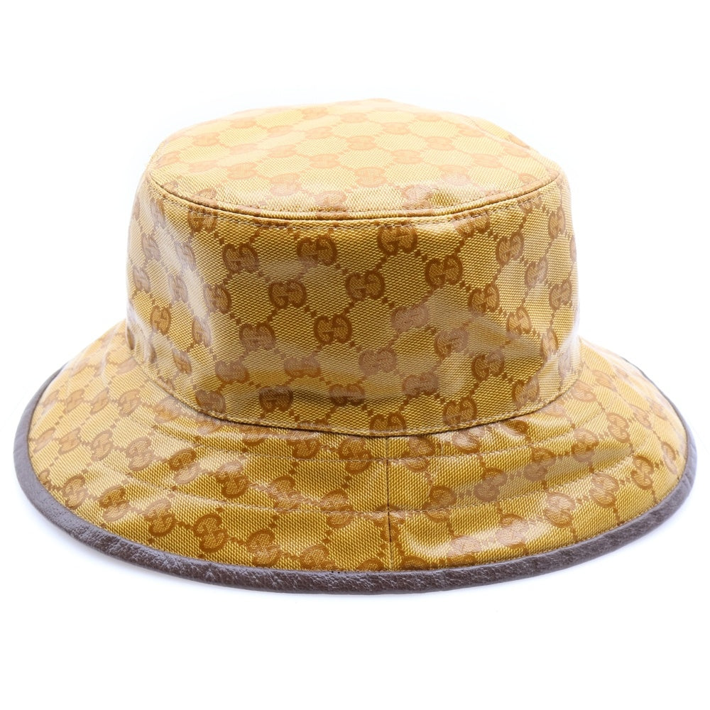 GUCCI(グッチ) ×adidas アディダス GGクリスタル バケットハット ブラウン 696484