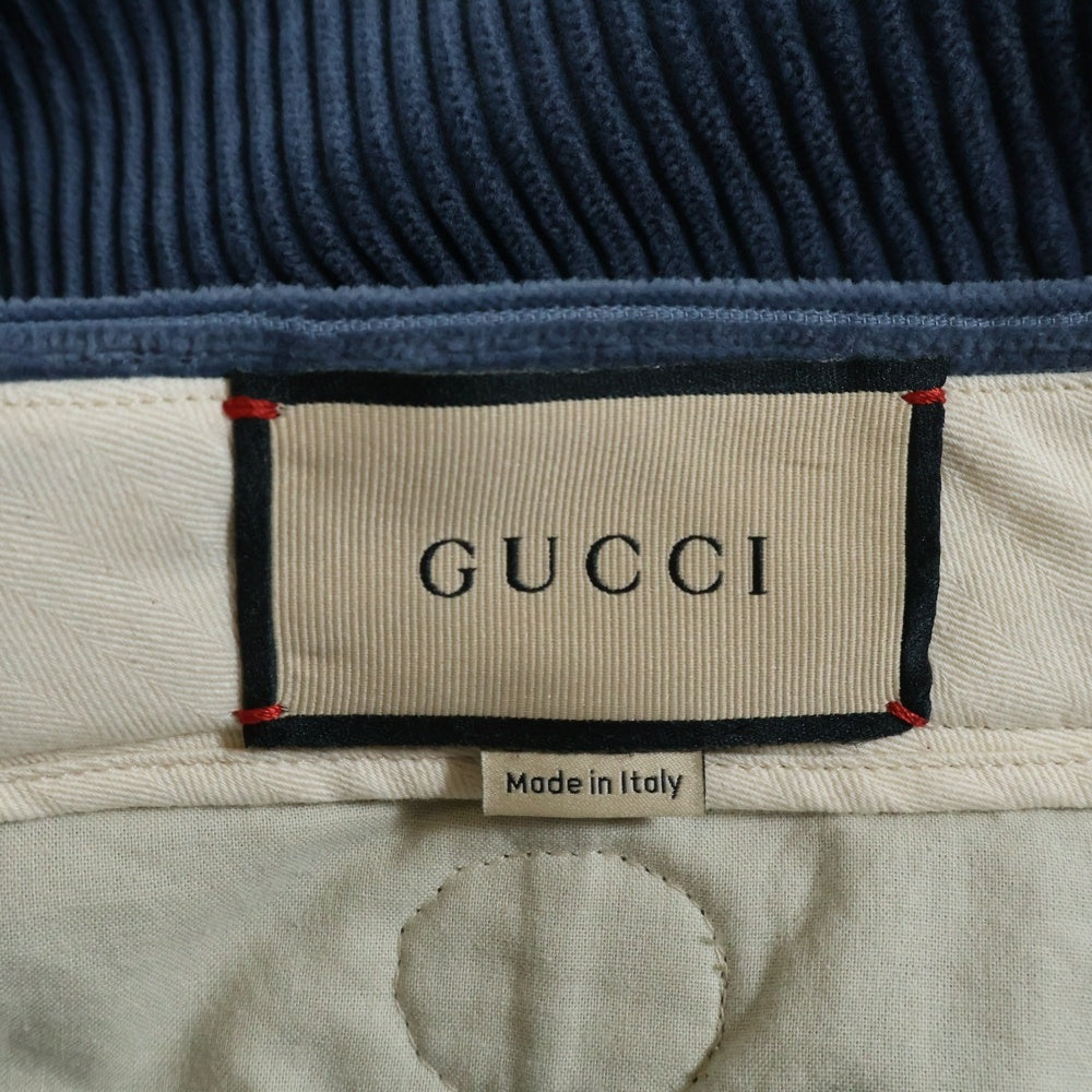 GUCCI(グッチ) コーデュロイ ワイドパンツ ブルー 644132 – WASTE_NOT