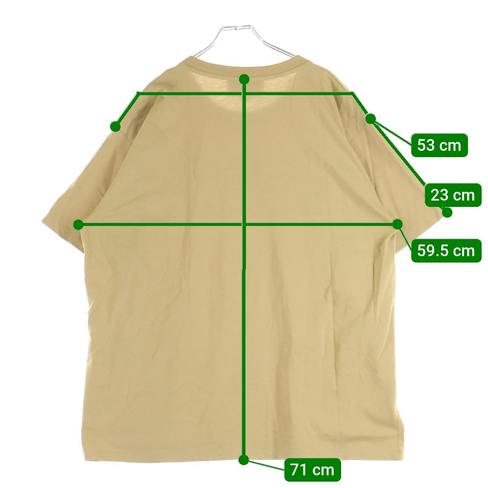 GUCCI(グッチ) 22SS ミラーロゴプリントTシャツ ベージュ 616036 XJDV9