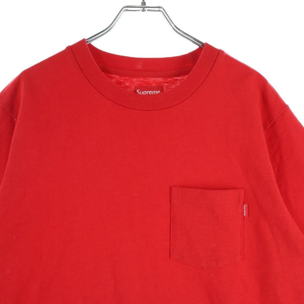 SUPREME(シュプリーム) Pocket Tee 胸ポケットTシャツ レッド