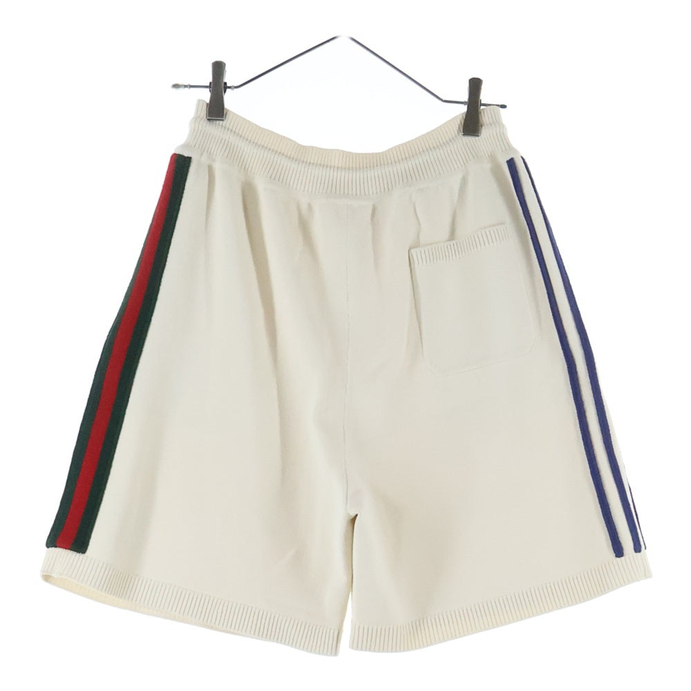 GUCCI(グッチ) ×adidas アディダス サイドライン ショーツ ハーフパンツ ホワイト 700480 XKCIF
