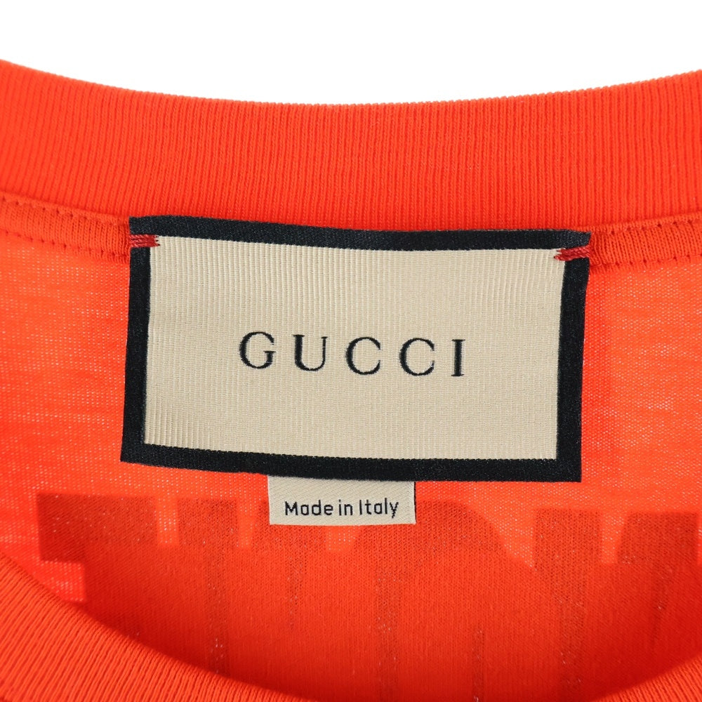 GUCCI(グッチ) 22SS CHIME FOR DHANGE プリント 半袖Tシャツ カットソー レッド