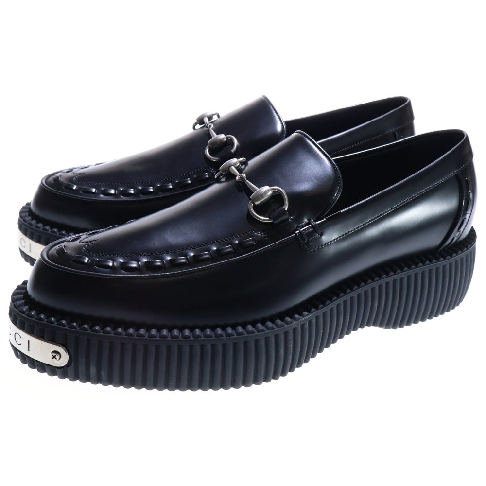 GUCCI(グッチ) ホースビット クリーパーローファー シューズ ブラック