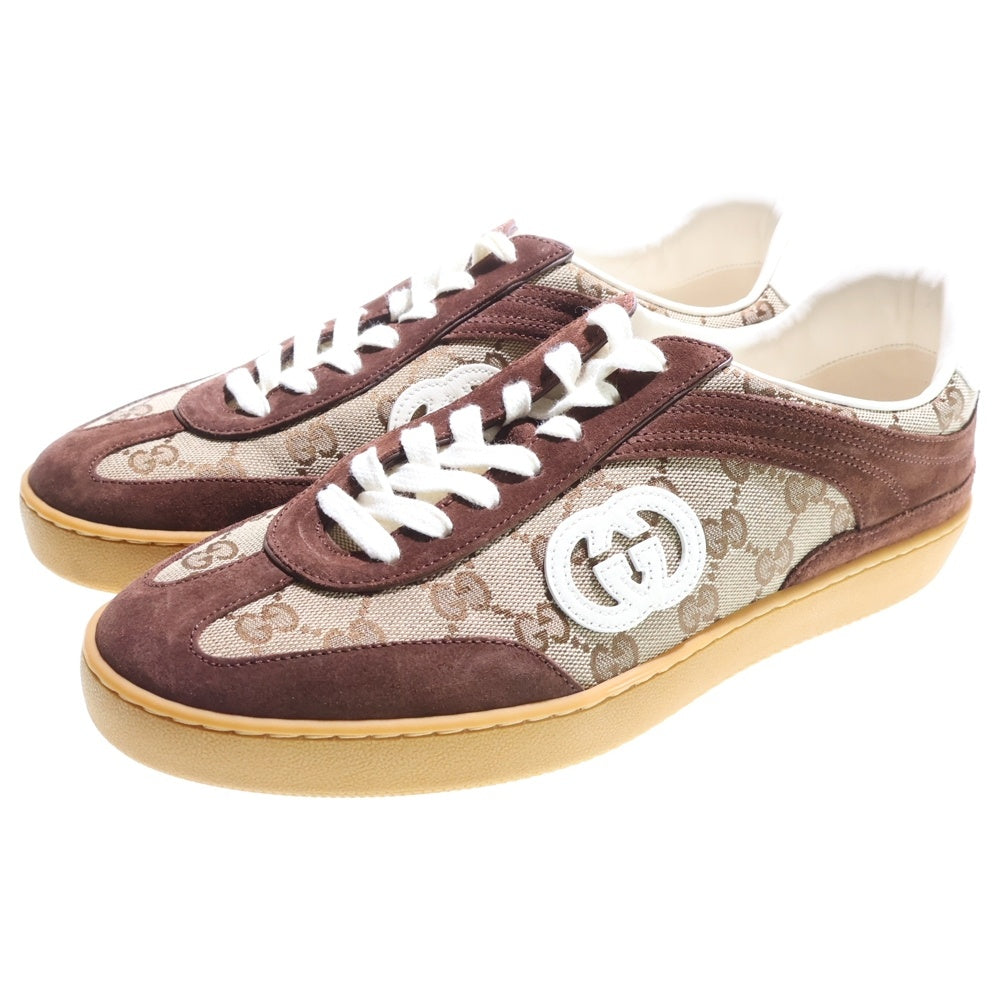 GUCCI(グッチ) G75 GGキャンバス ローカットスニーカー ブラウン 791742