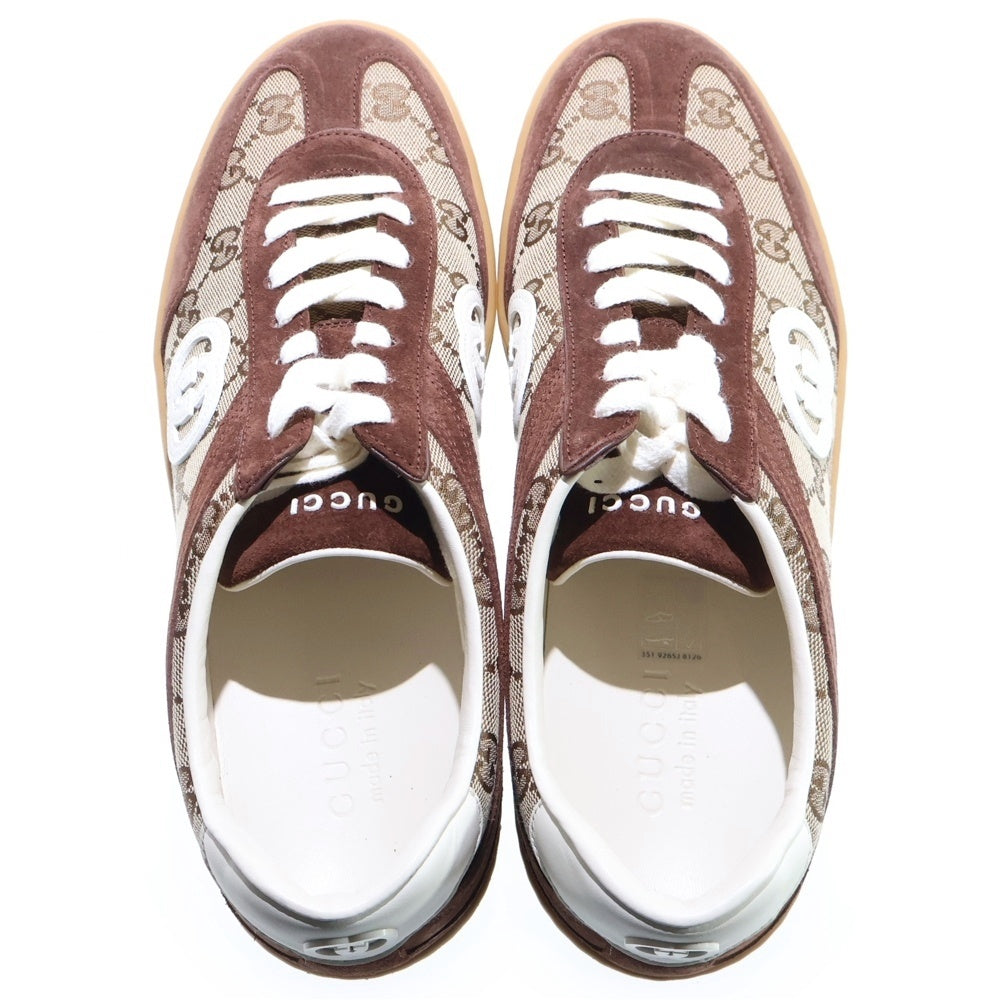 GUCCI(グッチ) G75 GGキャンバス ローカットスニーカー ブラウン 791742
