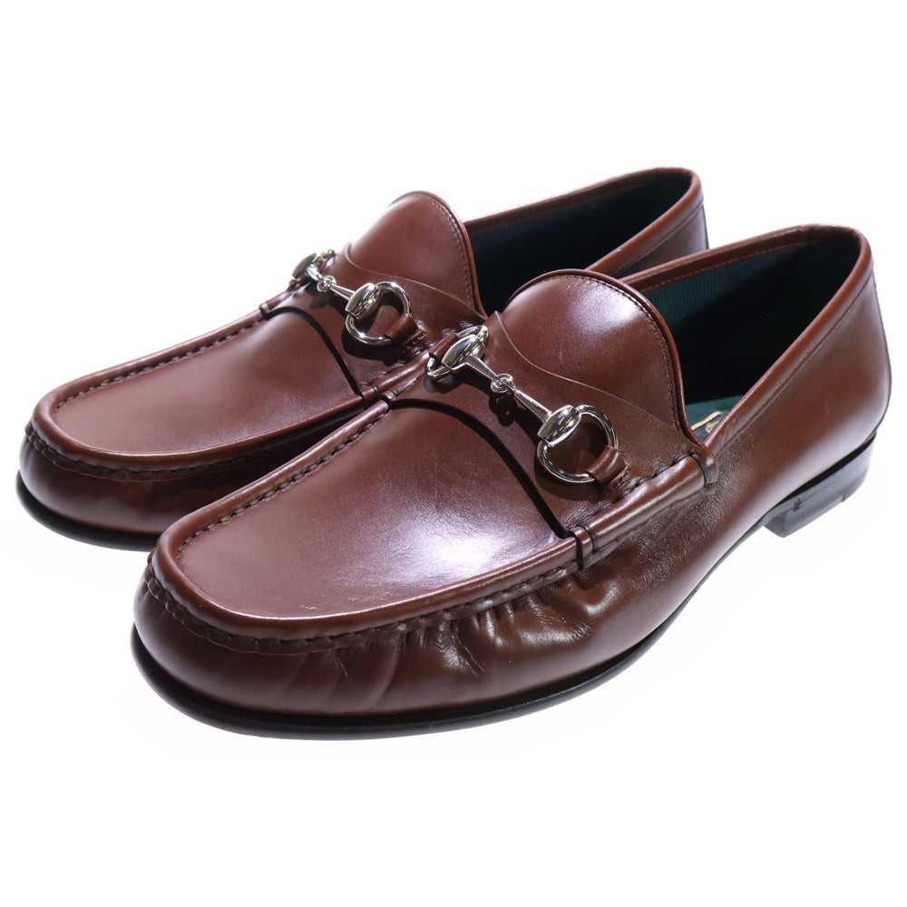 GUCCI(グッチ) ホースビット ローファー シューズ ブラウン