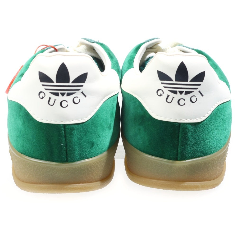 GUCCI(グッチ) ×adidas GAZELLE アディダス ガゼル ローカットスニーカー グリーン US9.5/27.5cm 707848