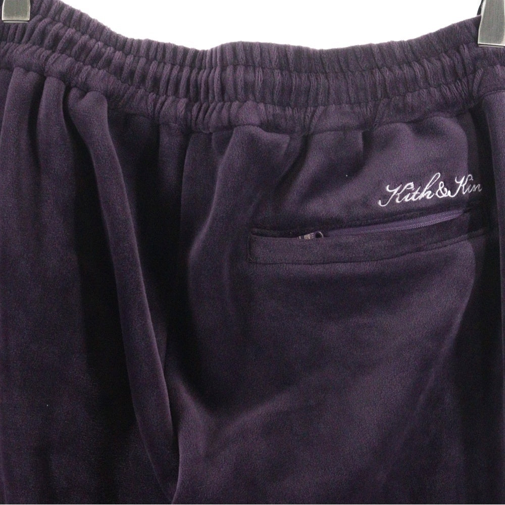 KITH(キス) 21AW Velour Williams Pants ベロア パンツ パープル