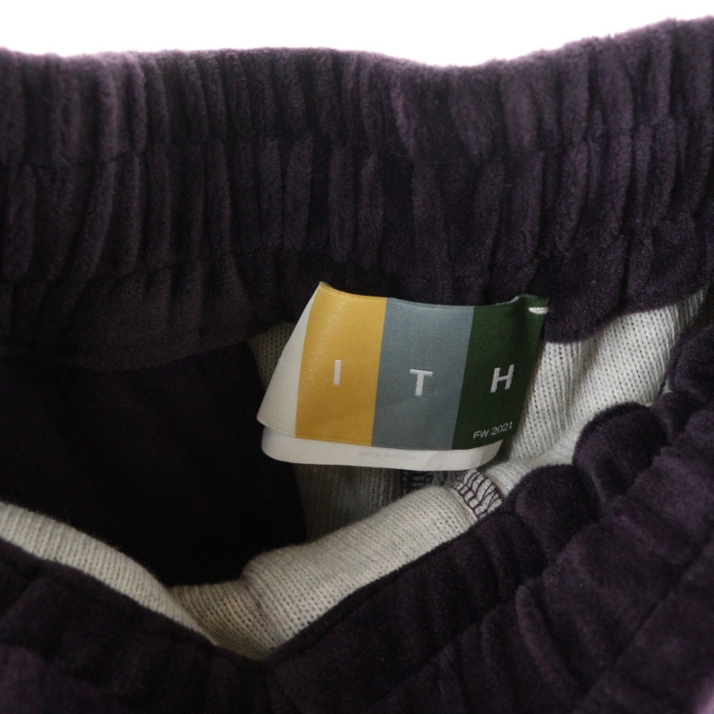 KITH(キス) 21AW Velour Williams Pants ベロア パンツ パープル