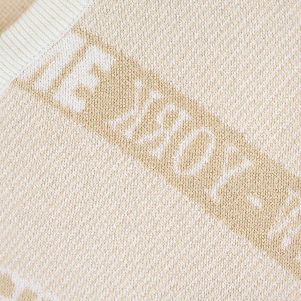 SUPREME(シュプリーム) 22SS Stripe Sweater Vest ストライプセーターベスト ロゴジャガード ニットベスト ホワイト