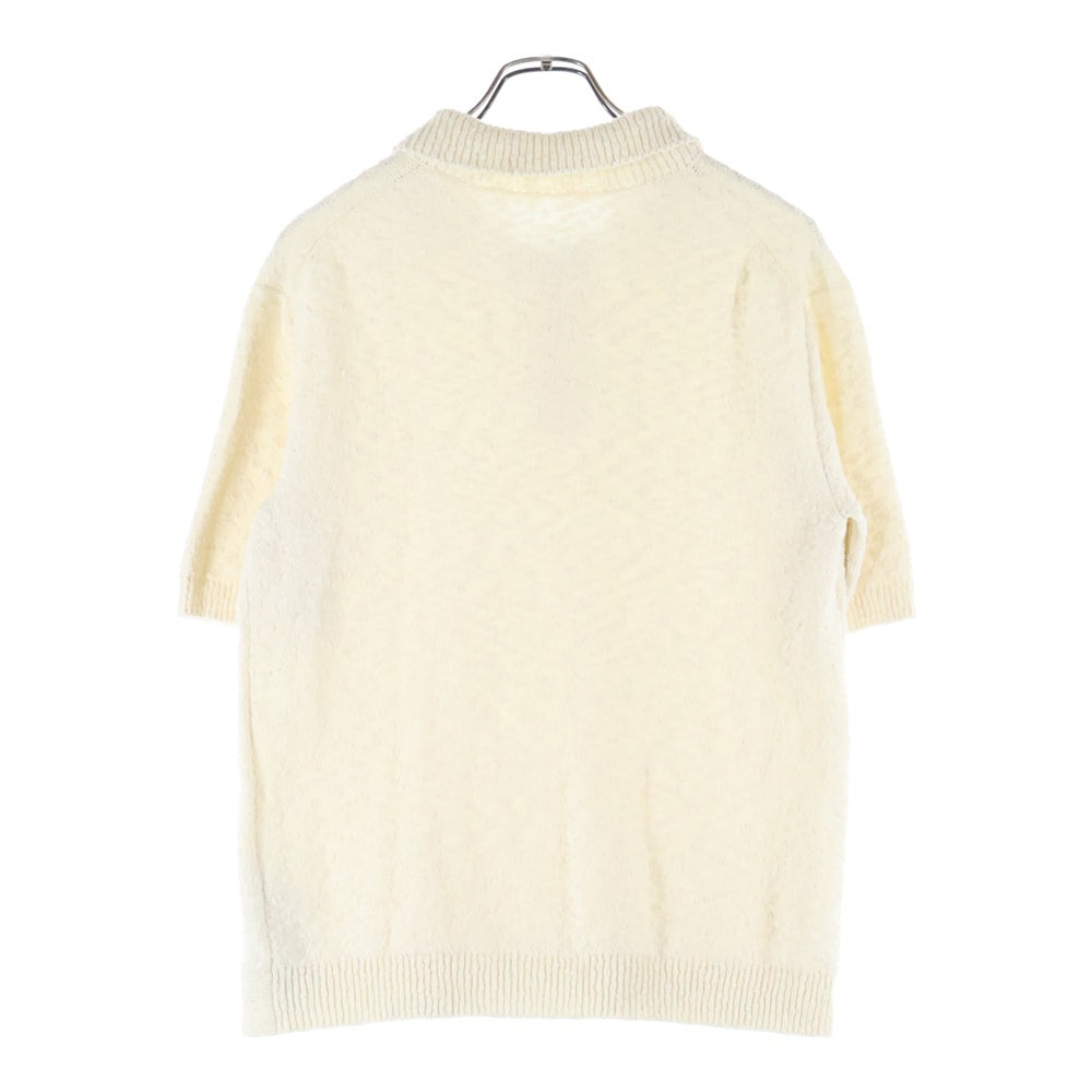 Maison Martin Margiela(メゾンマルタンマルジェラ) 23SS ニットポロシャツ 半袖 ホワイト S51GL0043