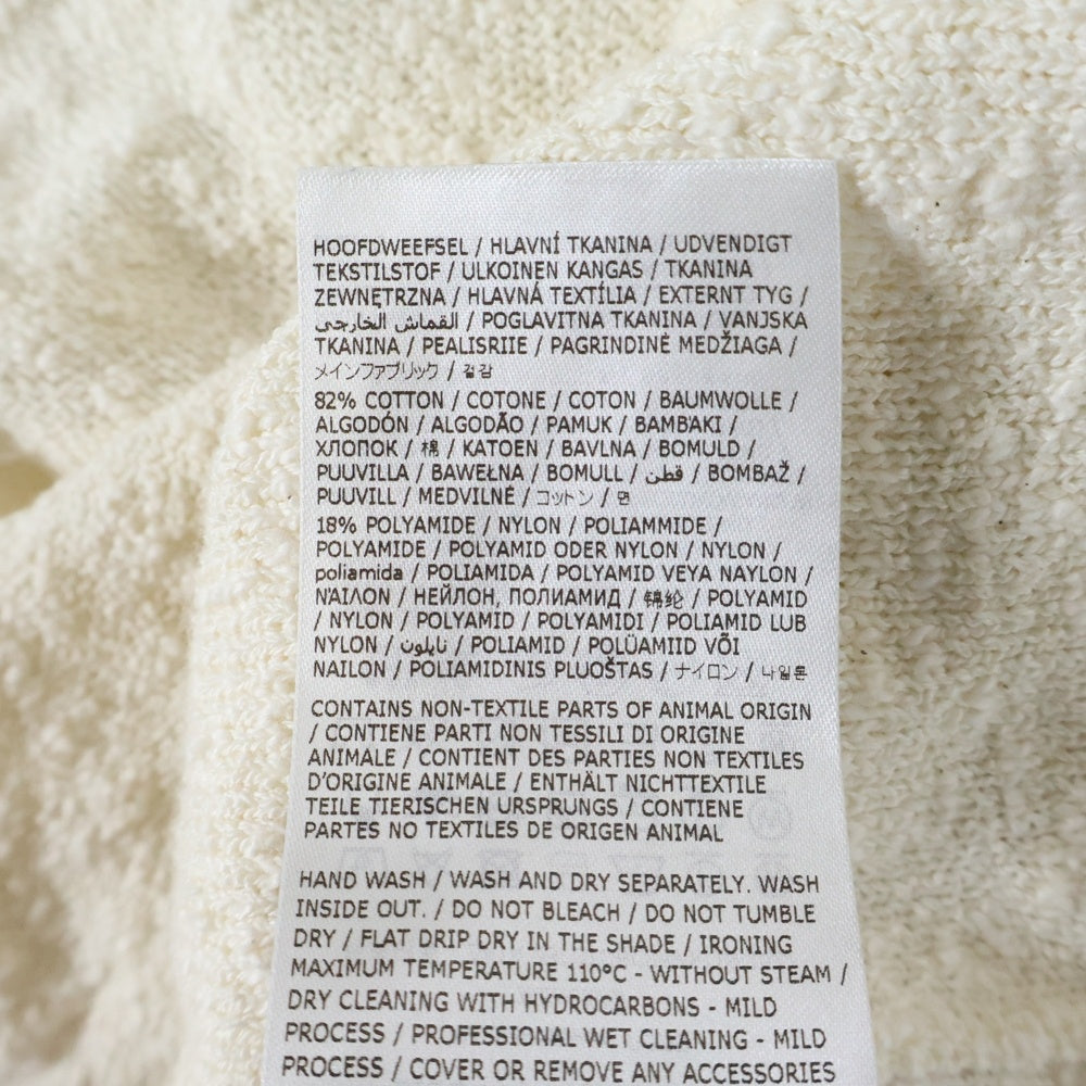 Maison Martin Margiela(メゾンマルタンマルジェラ) 23SS ニットポロシャツ 半袖 ホワイト S51GL0043