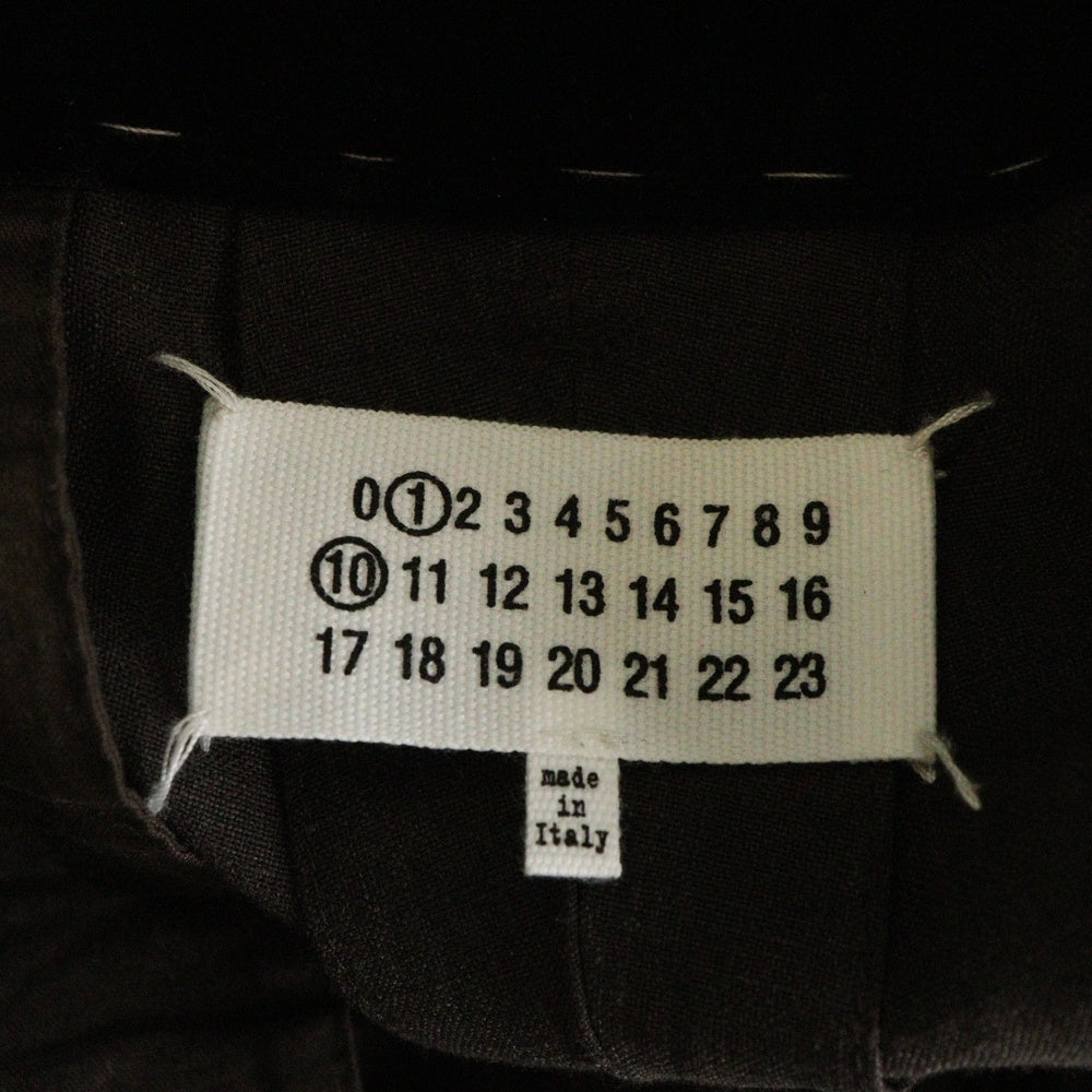 Maison Martin Margiela(メゾンマルタンマルジェラ) 23SS ドローコード ワイドトラウザー スラックスパンツ ブラウン S51KA0573 レディース