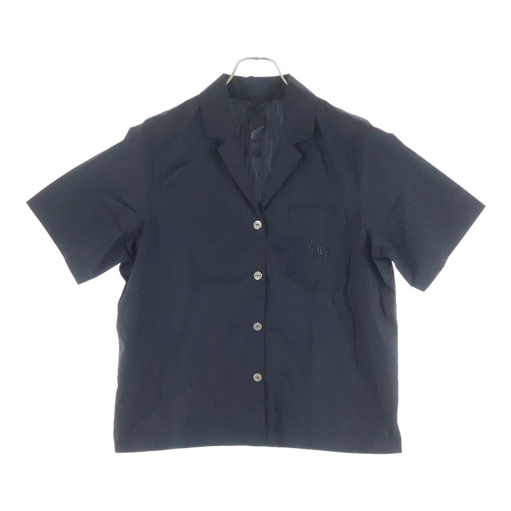 CHROME HEARTS(クロムハーツ) Y NOT CH Logo Embroidery Short Sleeve Shirt ワイノット CHロゴ エンブロイダリー ショートスリーブ オープンカラー 半袖 シャツ ブラック