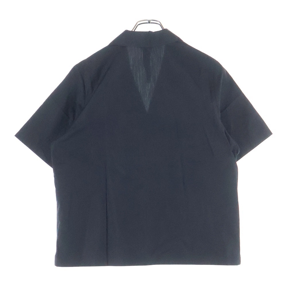 CHROME HEARTS(クロムハーツ) Y NOT CH Logo Embroidery Short Sleeve Shirt ワイノット CHロゴ エンブロイダリー ショートスリーブ オープンカラー 半袖 シャツ ブラック