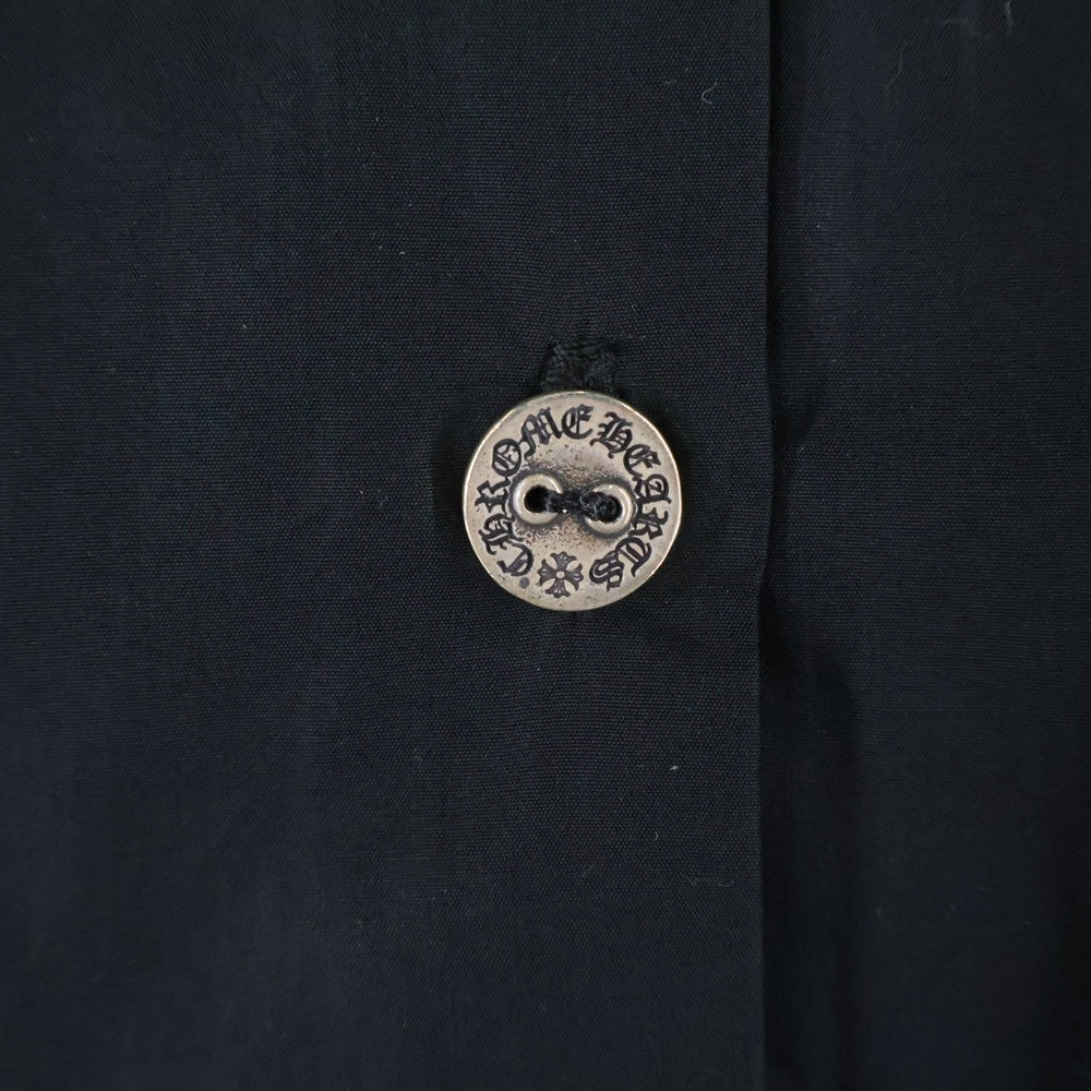 CHROME HEARTS(クロムハーツ) Y NOT CH Logo Embroidery Short Sleeve Shirt ワイノット CHロゴ エンブロイダリー ショートスリーブ オープンカラー 半袖 シャツ ブラック