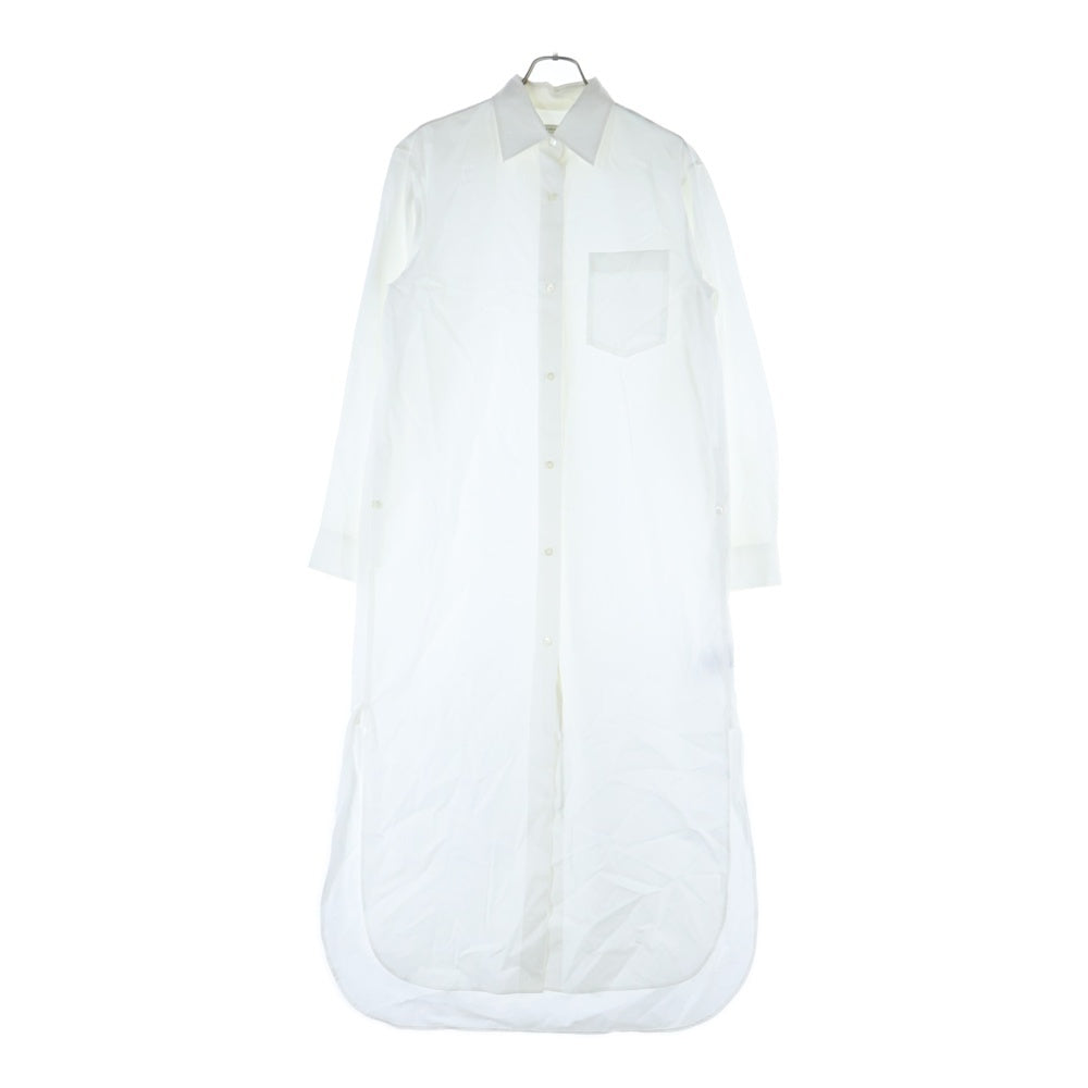 DRIES VAN NOTEN(ドリスヴァンノッテン) スーパー ロング 長袖 シャツ ホワイト 12-158-11-081686