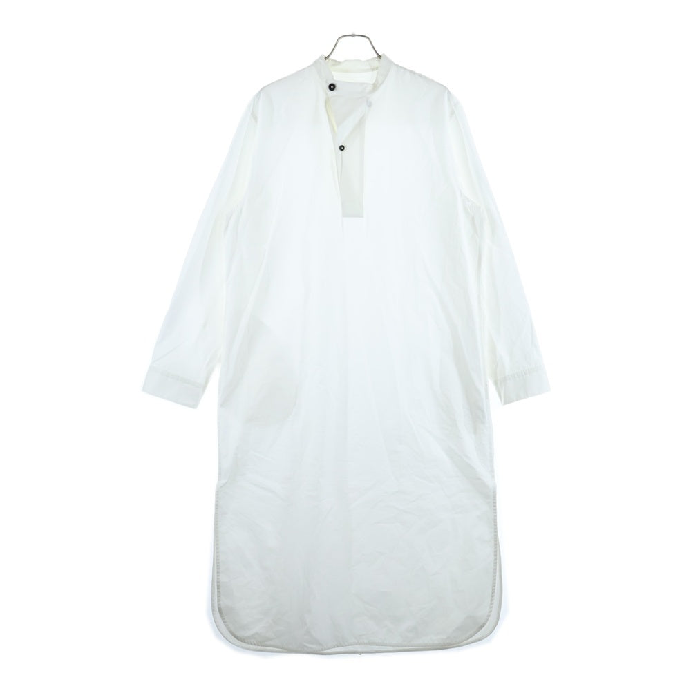 JIL SANDER +(ジルサンダープラス) 21AW バンドカラープルオーバー 長袖シャツ ワンピース ホワイト JPPS500005 レディース