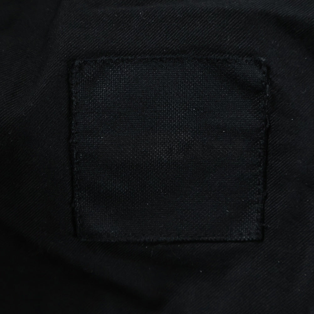 ISAMU KATAYAMA BACKLASH(イサムカタヤマバックラッシュ) 24AW THICK RIDGE CORDUROY GARMENT-DYED WIDE PANTS リネン混 製品染 コーデュロイワイドパンツ ブラック 2137-01
