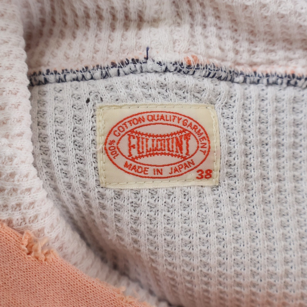 FULLCOUNT(フルカウント) 25AW FADING DOUBLE FACE SWEAT HOODIE サンフェード ダメージ加工 ダブルフェイス プルオーバースウェットパーカー フーディー パープル/ピンク 3770-1