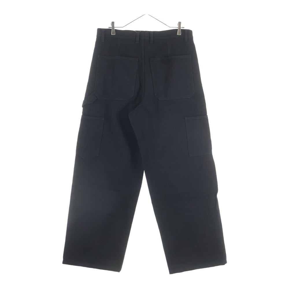 ISAMU KATAYAMA BACKLASH(イサムカタヤマバックラッシュ) COTTON-LINEN CANVAS GARMENT-DYED W-KNEE PANTS 製品染 ダブルニー ドローストリング ボタンフライペインターパンツ 2100-01