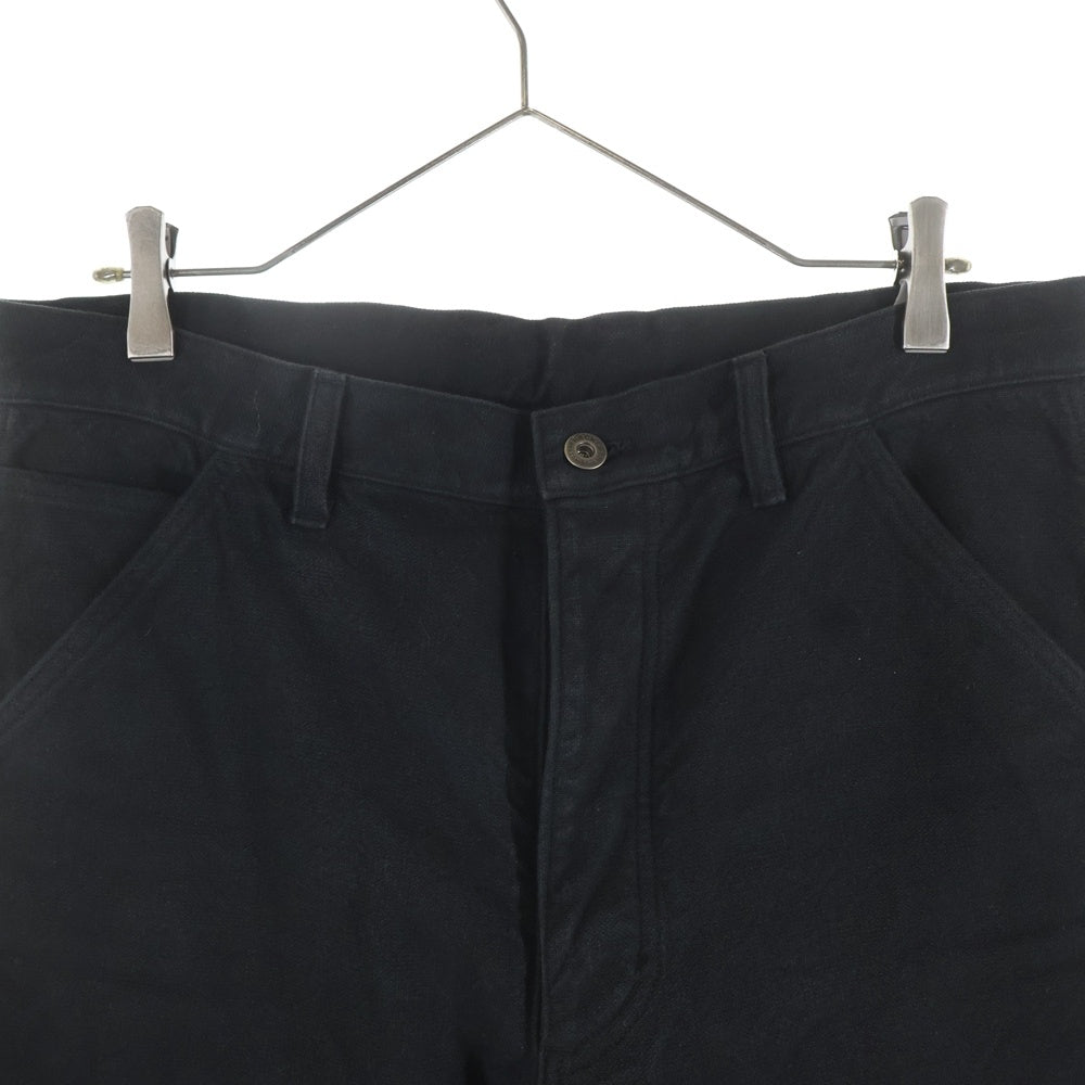 ISAMU KATAYAMA BACKLASH(イサムカタヤマバックラッシュ) COTTON-LINEN CANVAS GARMENT-DYED W-KNEE PANTS 製品染 ダブルニー ドローストリング ボタンフライペインターパンツ 2100-01