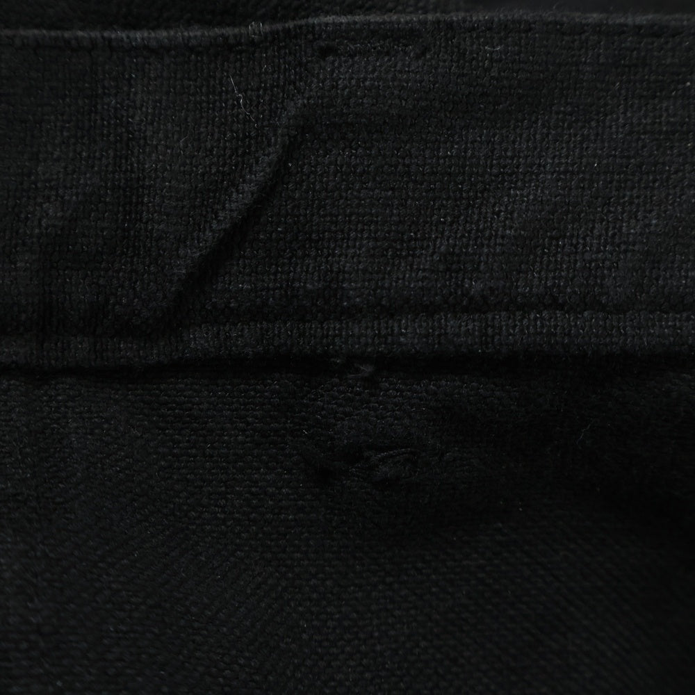 ISAMU KATAYAMA BACKLASH(イサムカタヤマバックラッシュ) COTTON-LINEN CANVAS GARMENT-DYED W-KNEE PANTS 製品染 ダブルニー ドローストリング ボタンフライペインターパンツ 2100-01