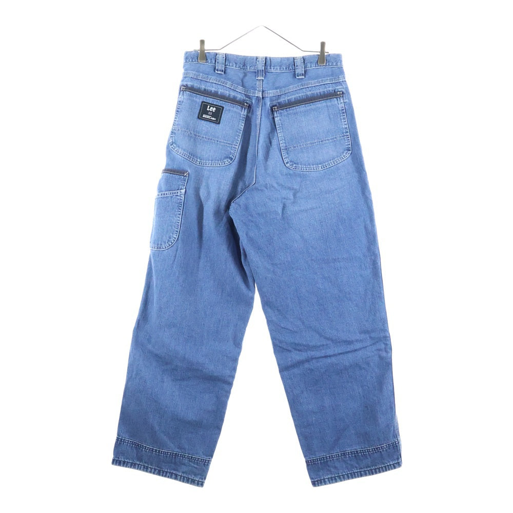 ISAMU KATAYAMA BACKLASH(イサムカタヤマバックラッシュ) ×LEE JELT DENIM PAINTER PANTS リー ドローストリング ジップフライ デニムペインターパンツ インディゴ LB0552