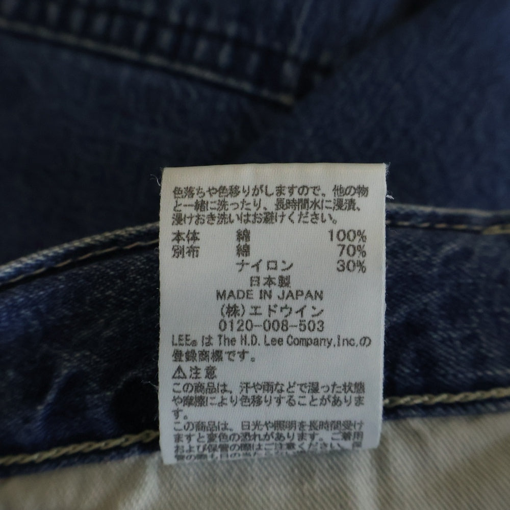 ISAMU KATAYAMA BACKLASH(イサムカタヤマバックラッシュ) ×LEE JELT DENIM PAINTER PANTS リー ドローストリング ジップフライ デニムペインターパンツ インディゴ LB0552